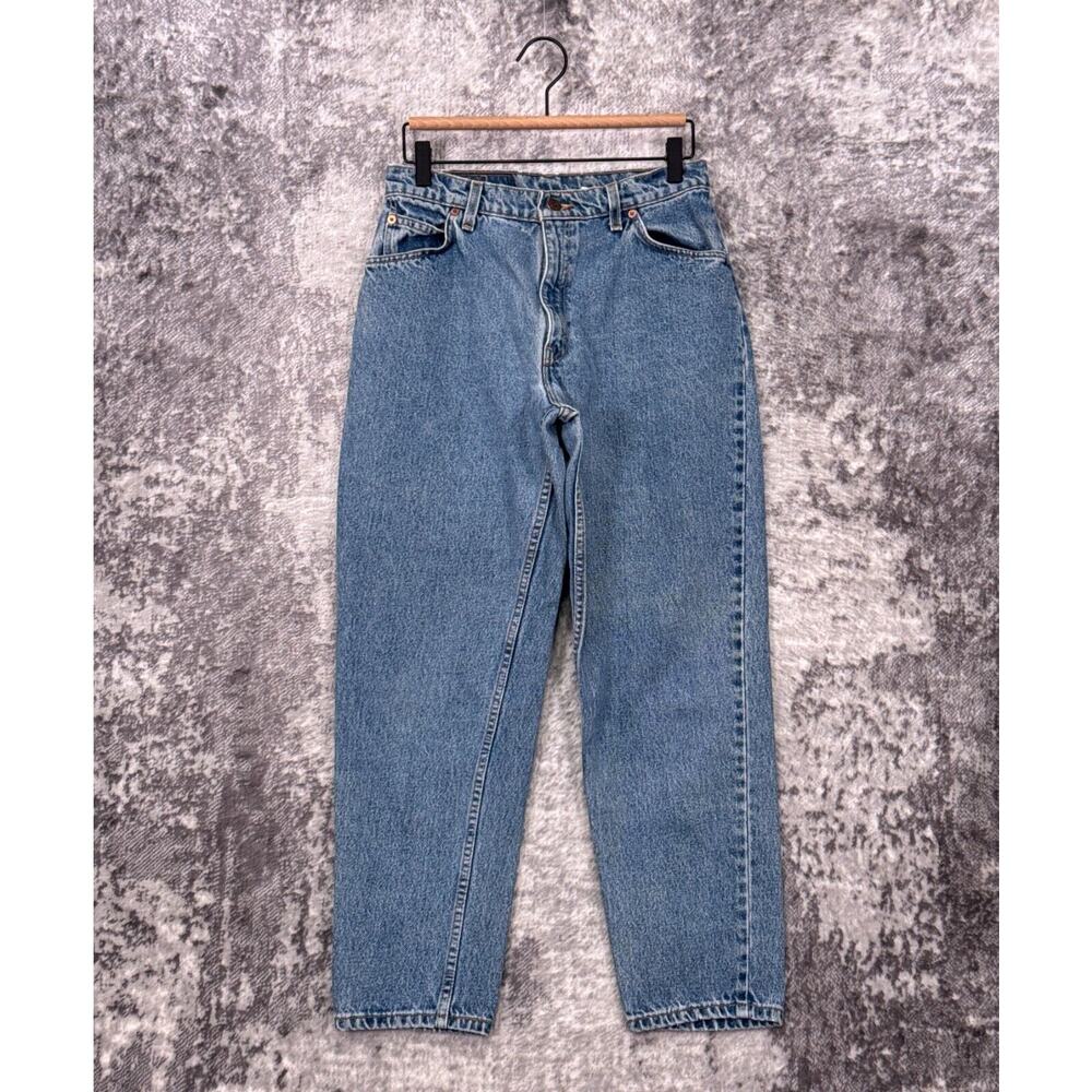 Vintage Levis Jeans 29 in x 27 in Womens 950 Relax Taper Orange Tab Made USA